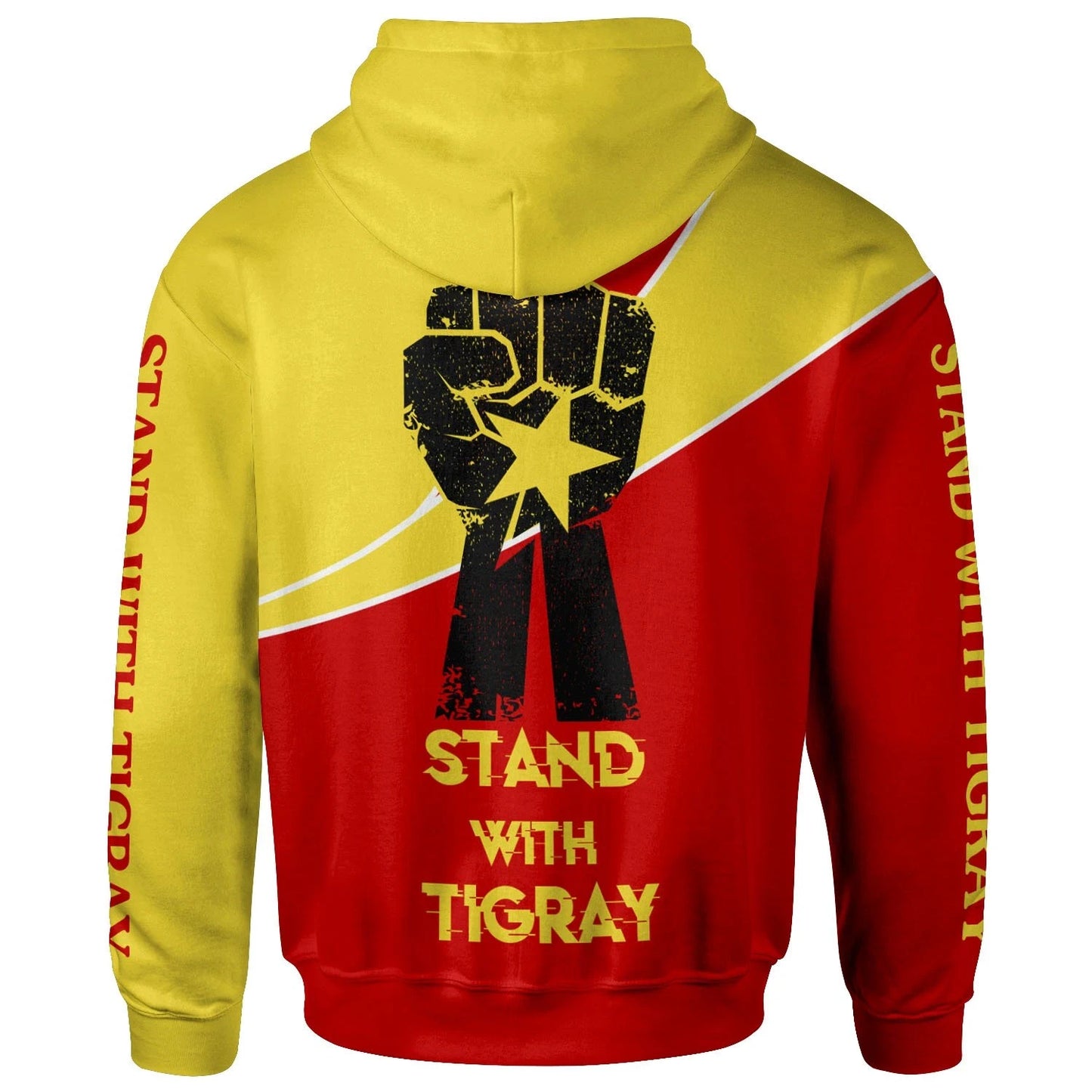 Tigray Hoodie Stand With Tigray and Tigray Flag Style