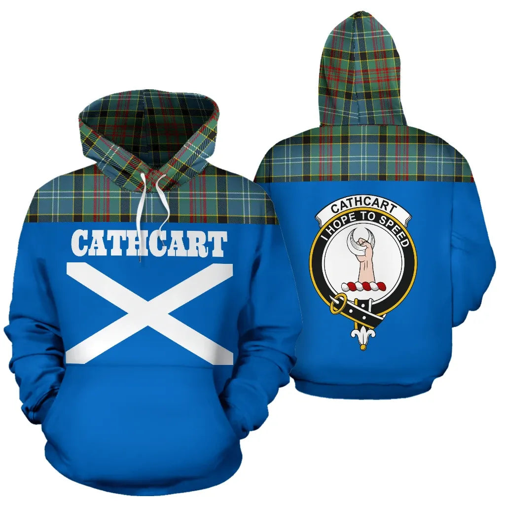 Printivon Tartan All Over Hoodie Cathcart Clans