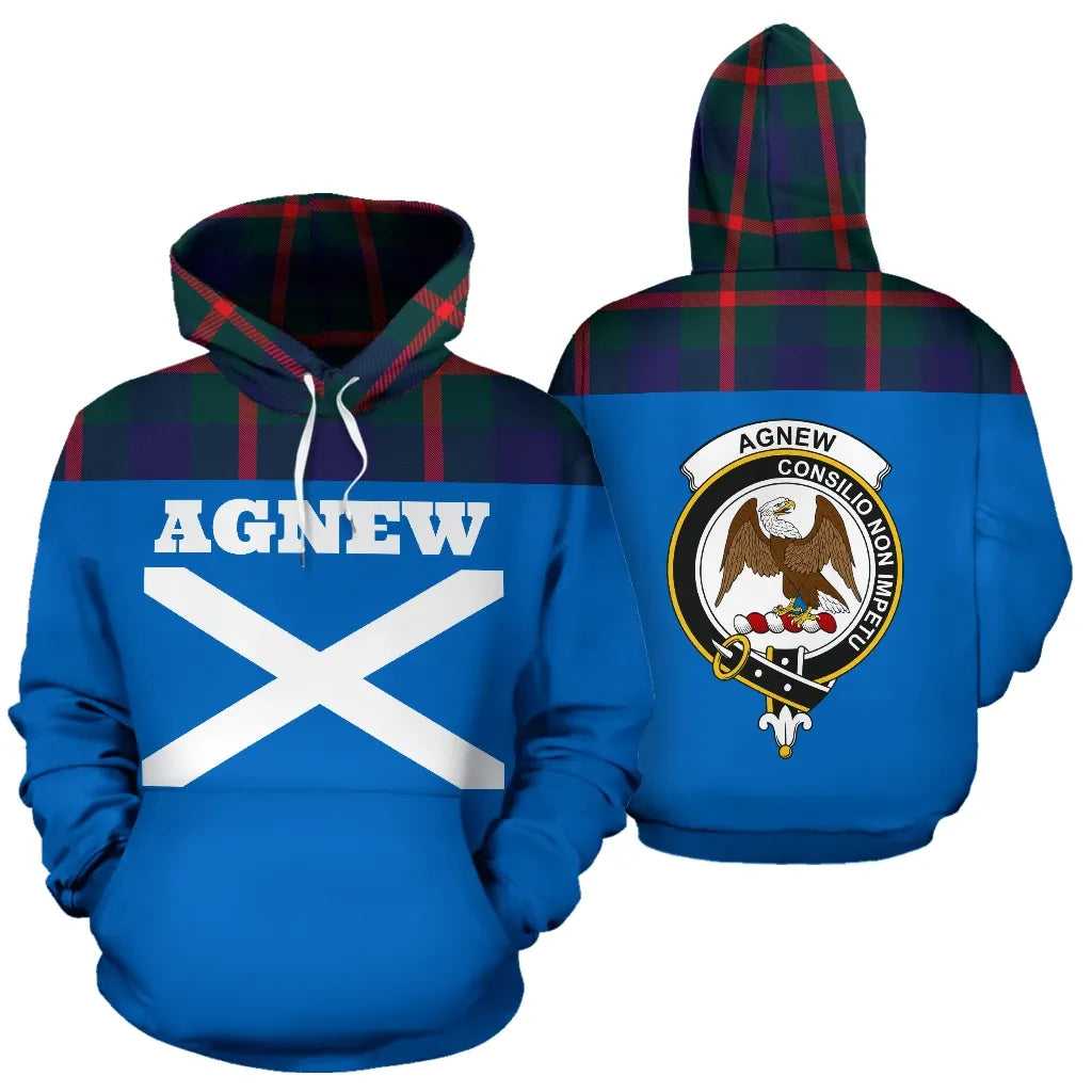 Printivon Tartan All Over Hoodie Agnew Clans