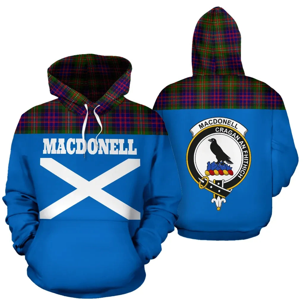 Printivon Tartan All Over Hoodie Macdonell Of Glengarry Clans