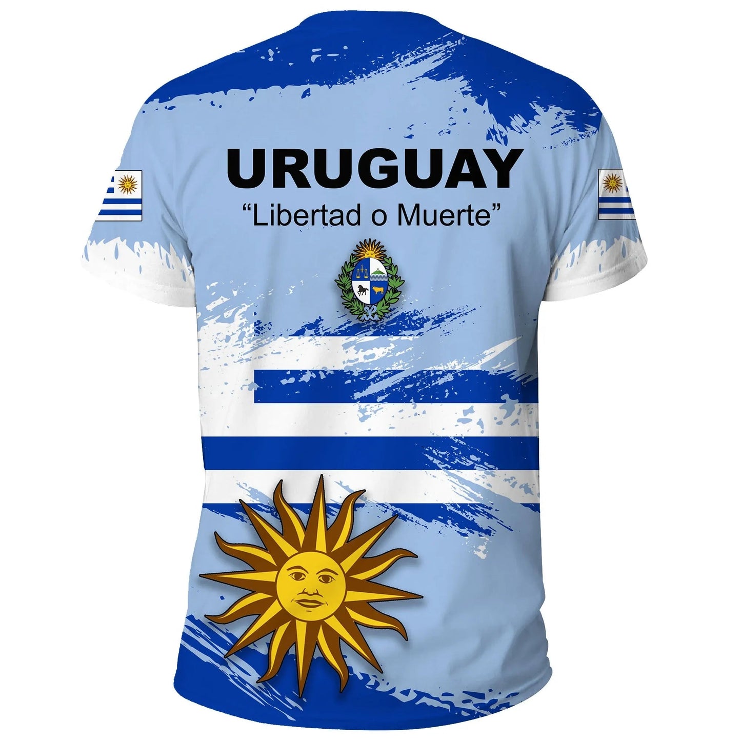Uruguay T Shirt Uruguay Flag Brush