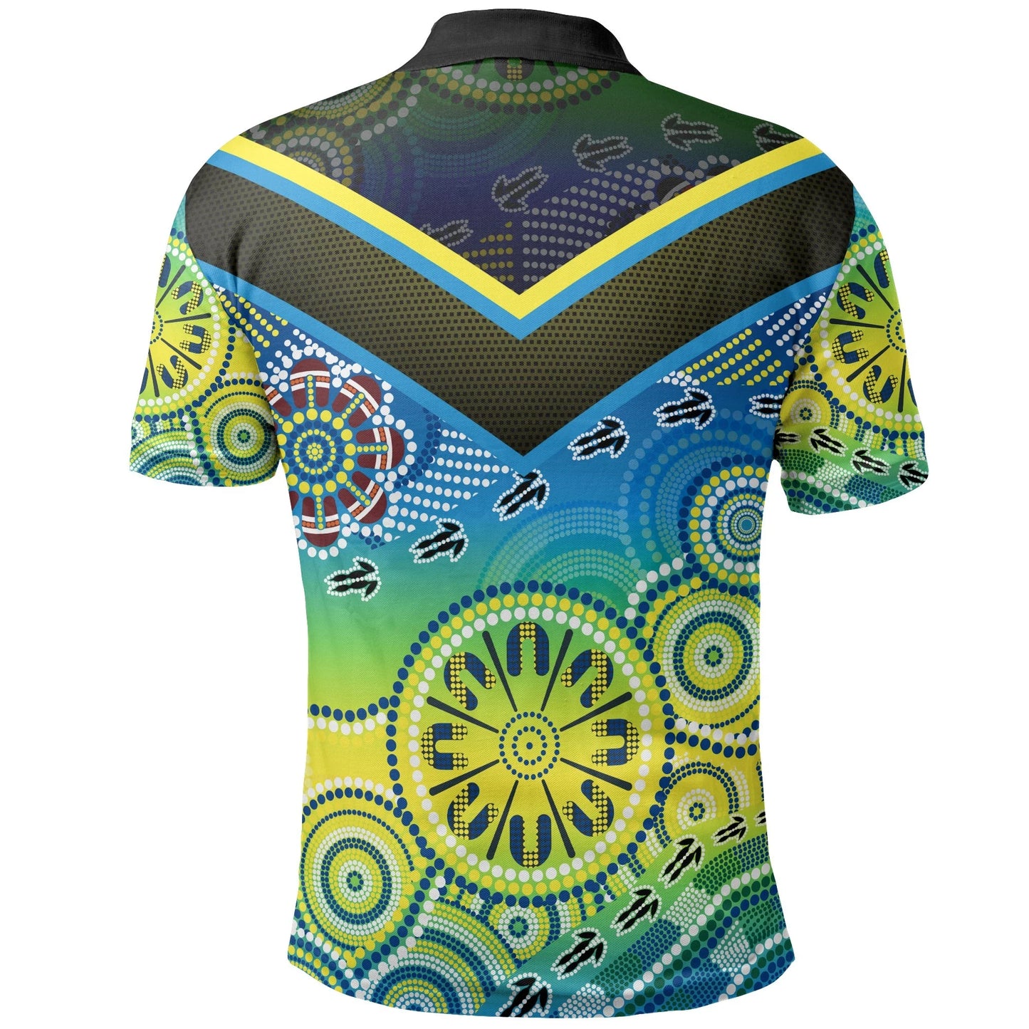 Aboriginal Polo Shirts Dot Painting Indigenous Circle Patterns