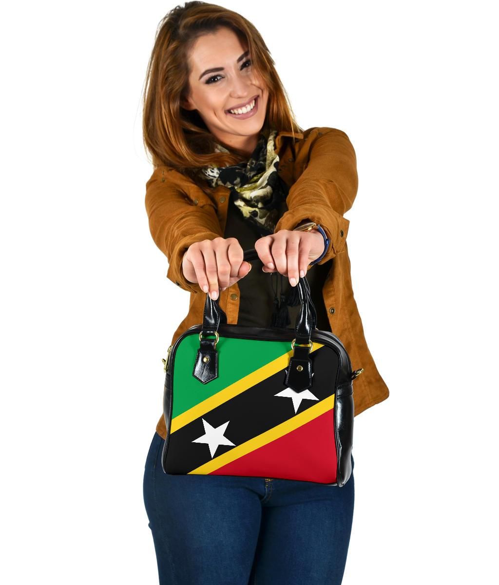 Saint Kitts And Nevis Shoulder Handbag Saint Kitts And Nevis Flag Style