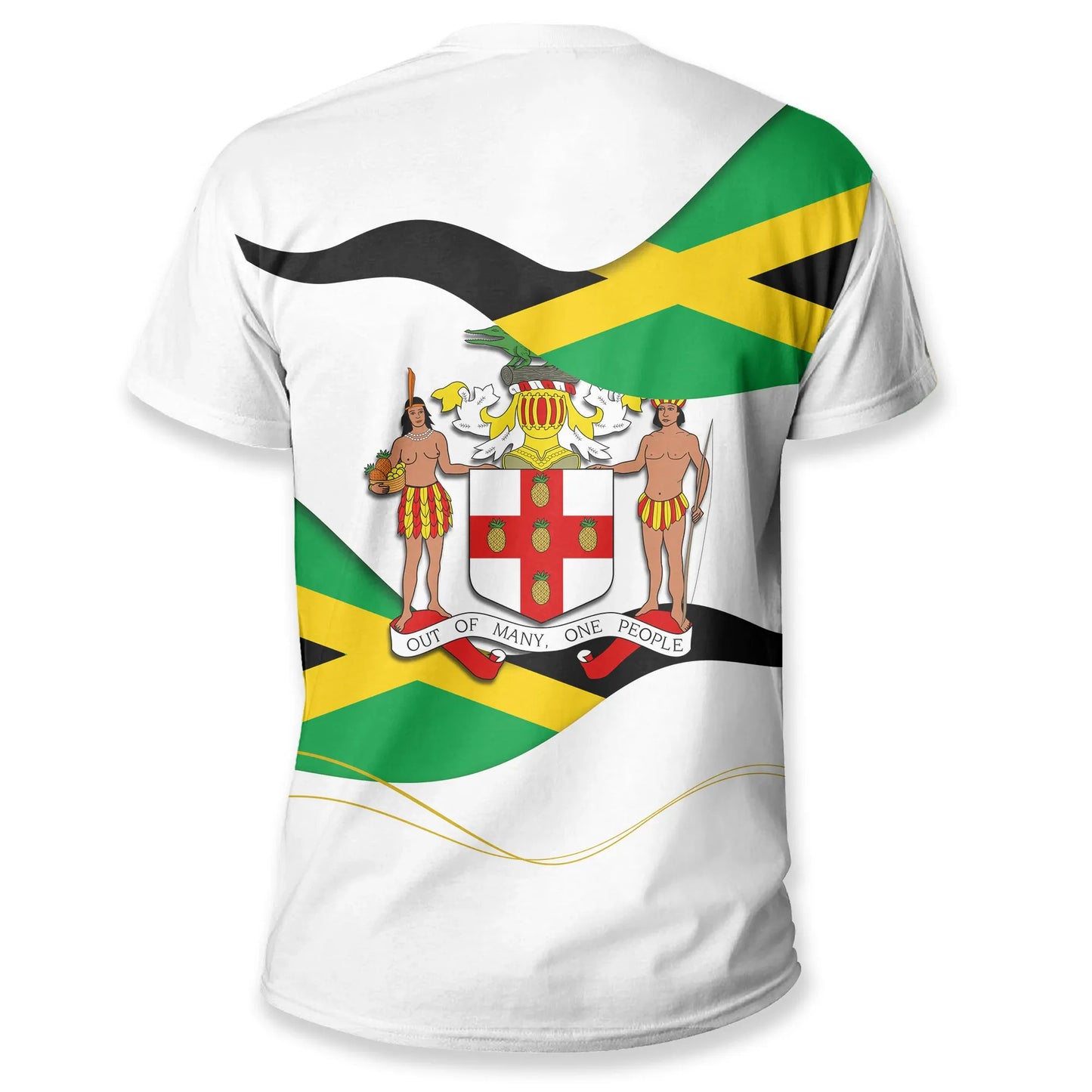 Jamaica Waving Flag T Shirt