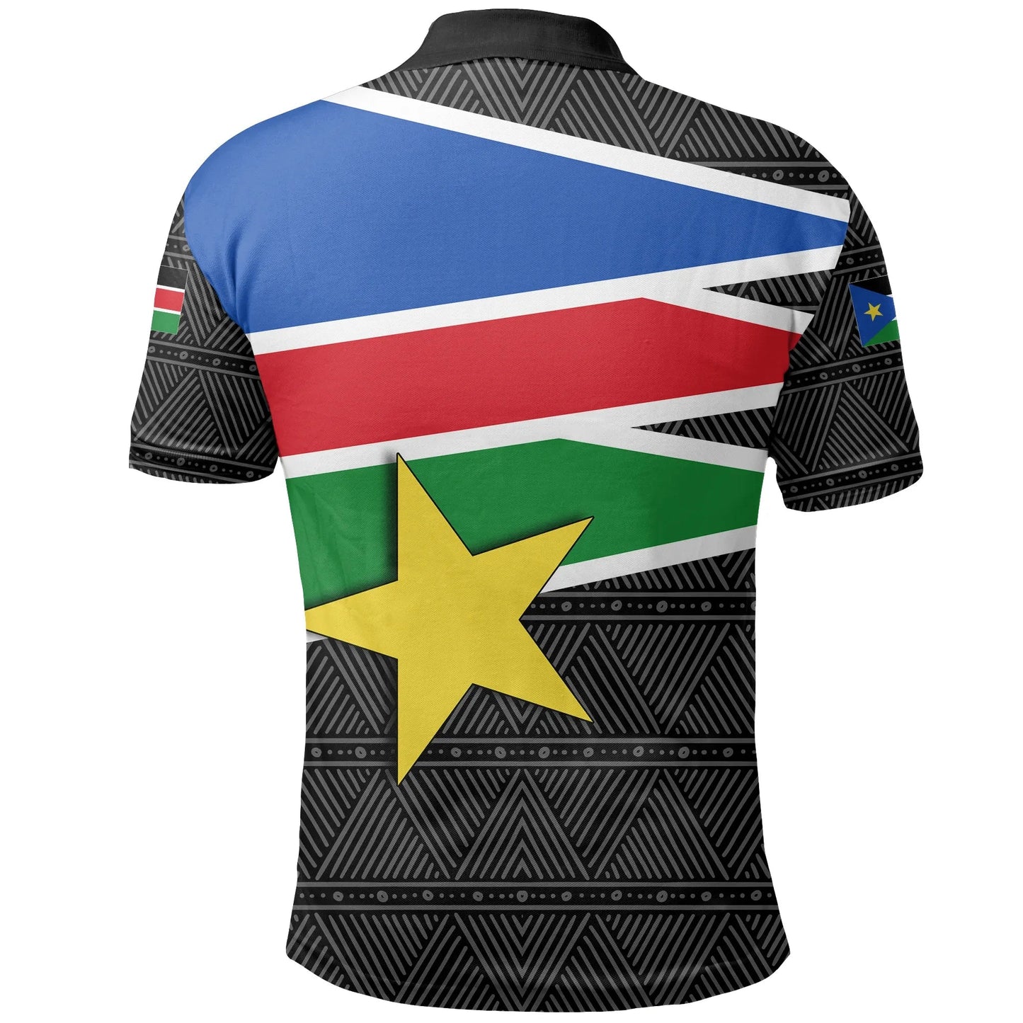 South Sudan Polo Shirt Flag Coat Of Arms