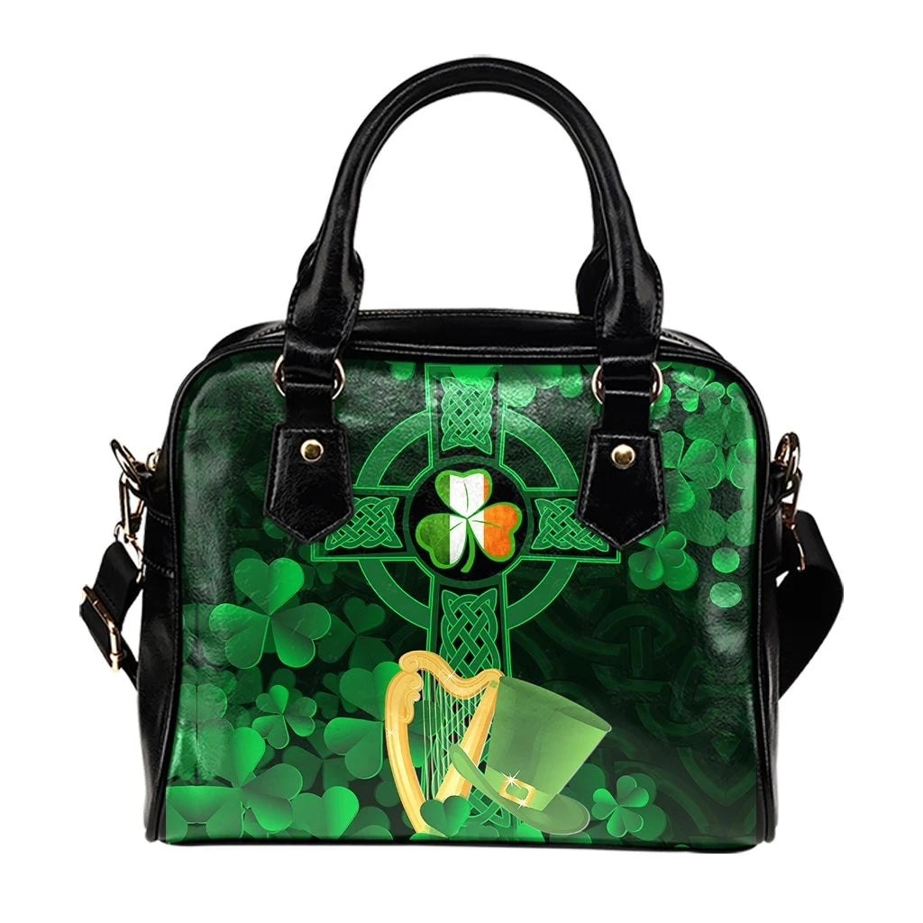 Ireland Shoulder Handbag Celtic Cross & St.Patrick'S Day Symbol