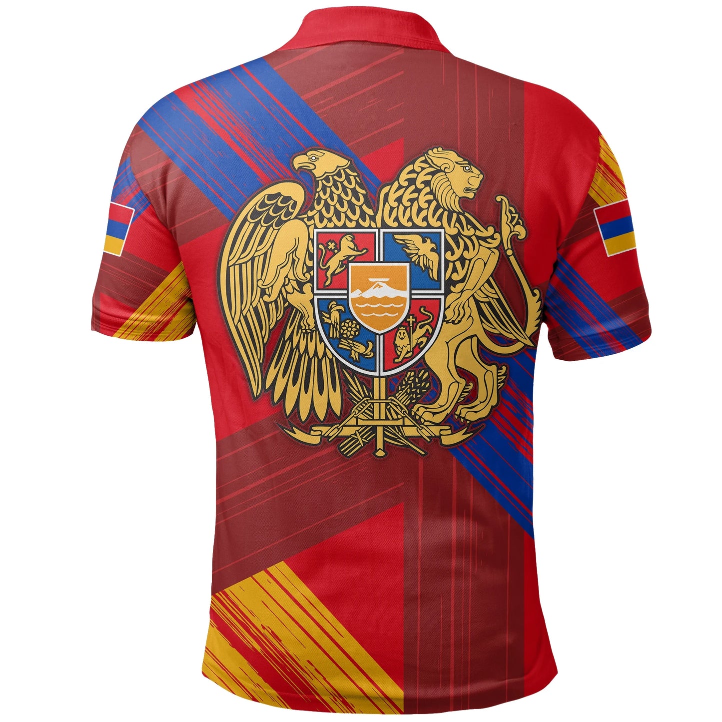 Armenian Polo Shirt Flag Grunge Style T