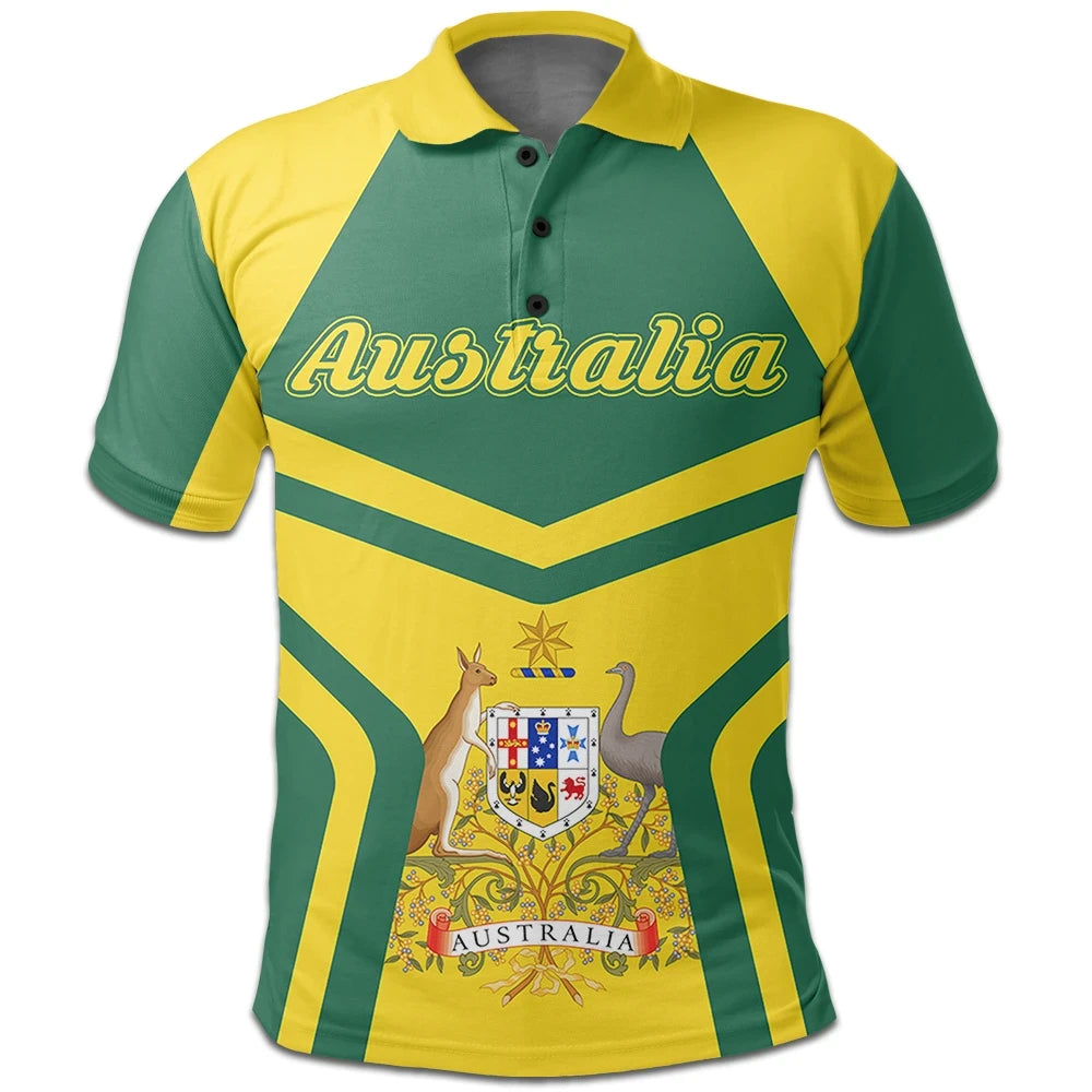 Australia Coat Of Arms Polo Shirt My Style