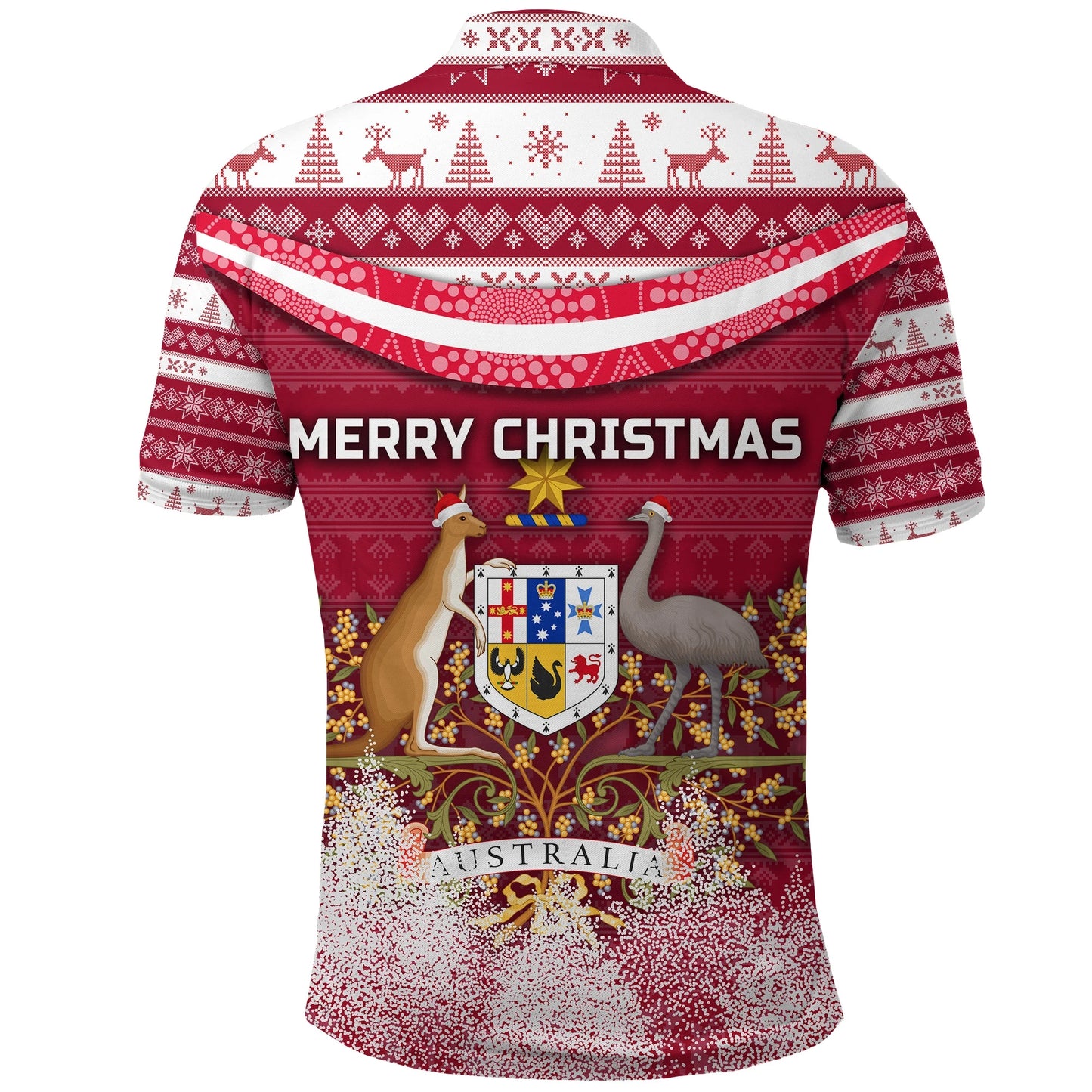 Australia Christmas Polo Shirt Simple Vibes Version