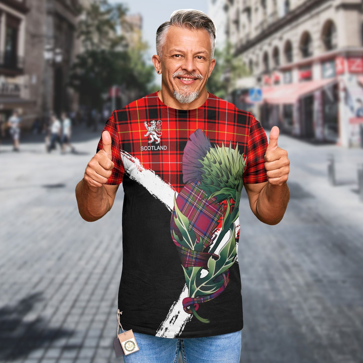Printivon MacIver Clan T Shirt Scottish Thistle Gift