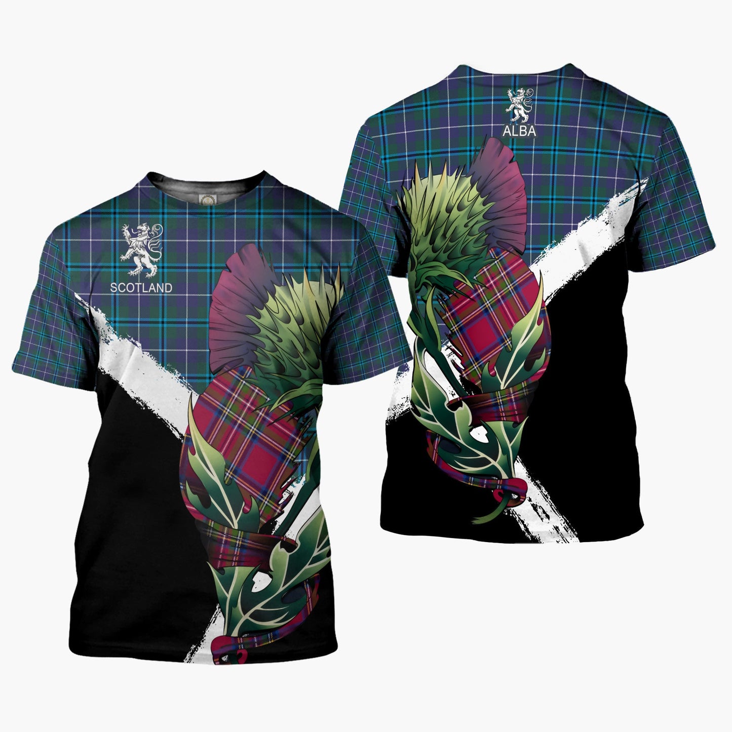 Printivon Douglas Clan T Shirt Scottish Thistle Gift