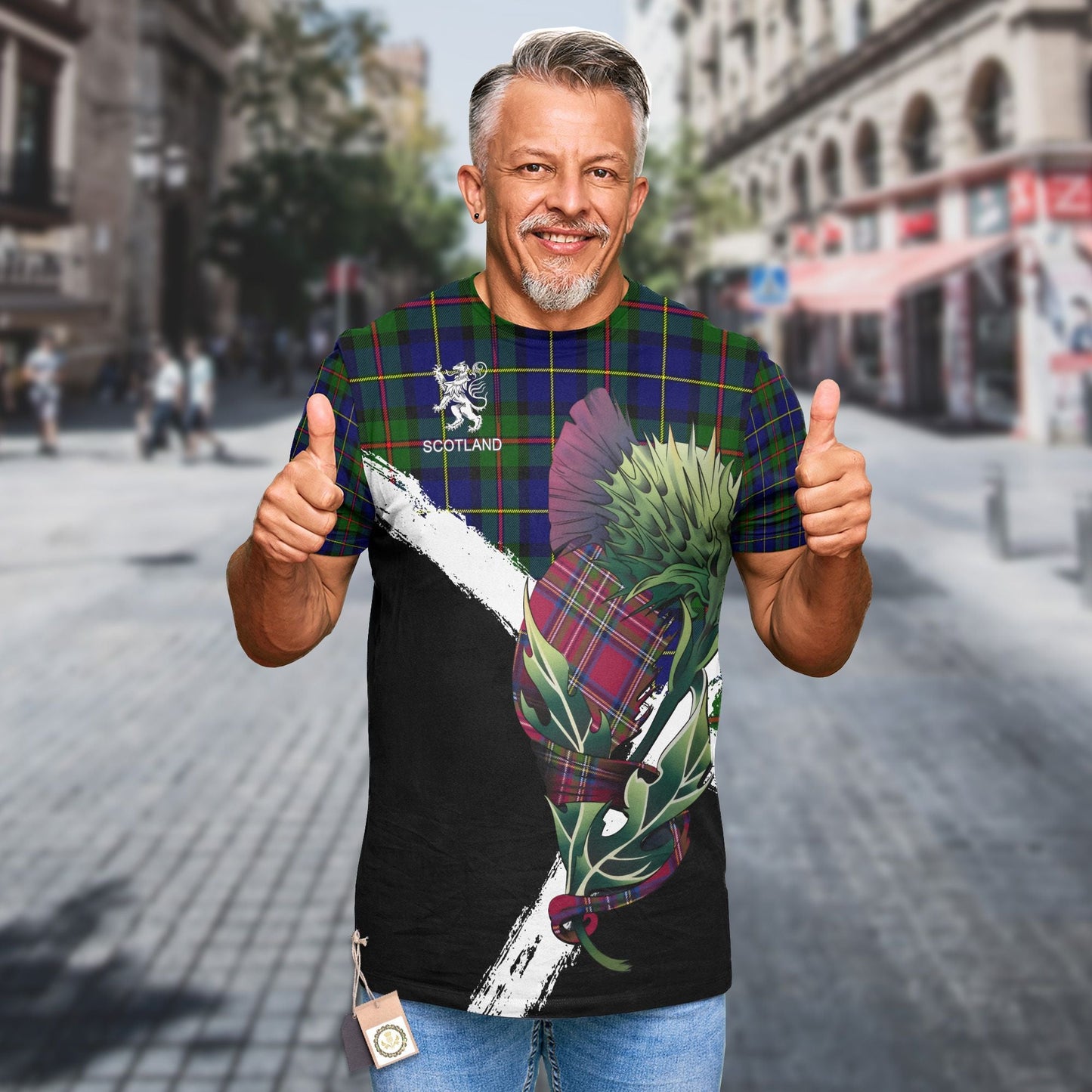 Printivon MacLeod Clan T Shirt Scottish Thistle Gift