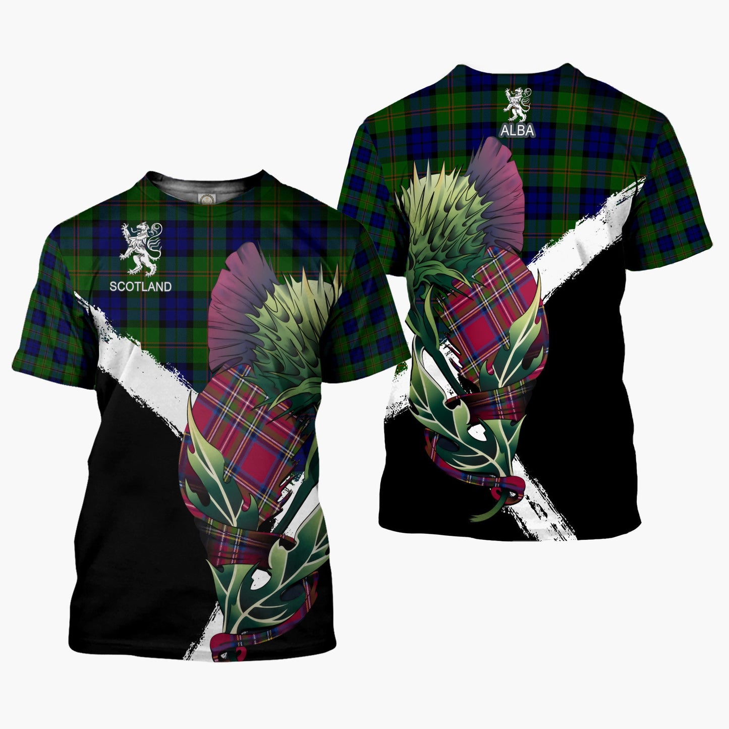 Printivon Dundas Clan T Shirt Scottish Thistle Gift