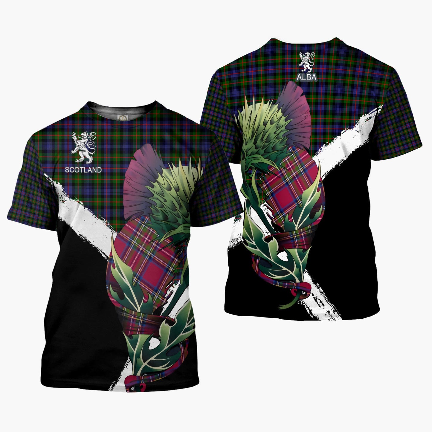 Printivon Fleming Clan T Shirt Scottish Thistle Gift