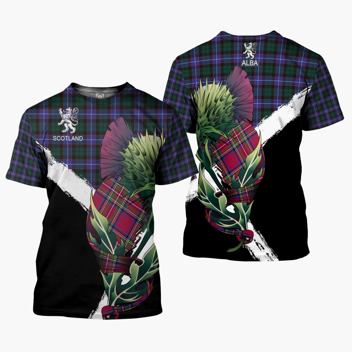 Printivon Hunter Clan T Shirt Scottish Thistle Gift