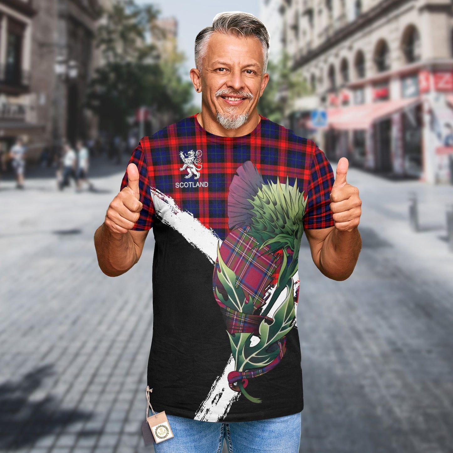 Printivon MacLachlan Clan T Shirt Scottish Thistle Gift