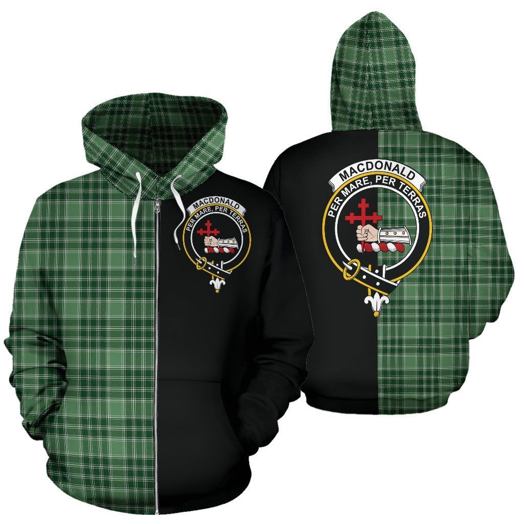 Printivon Custom Your Text Macdonald Lord Of The Isles Hunting Tartan Hoodie Half Of Me