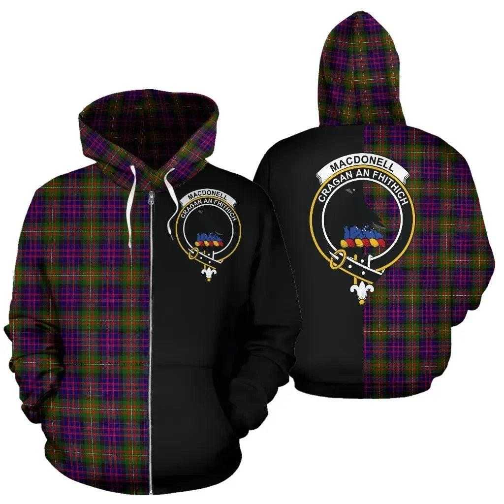 Printivon Custom Your Text Macdonnell Of Glengarry Modern Tartan Hoodie Half Of Me