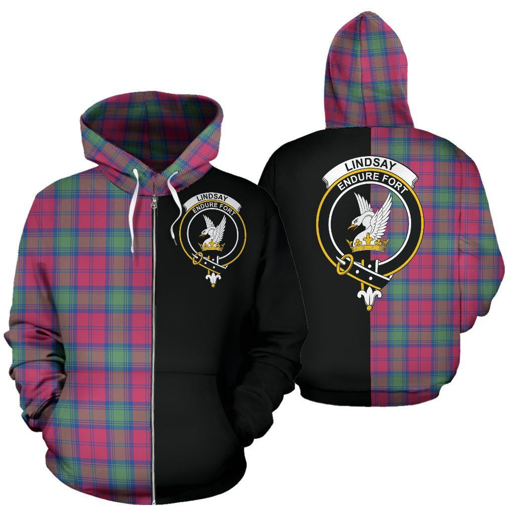 Printivon Custom Your Text Lindsay Ancient Tartan Hoodie Half Of Me