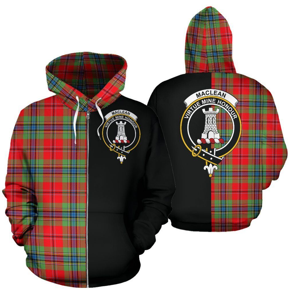 Printivon Custom Your Text Maclean Of Duart Modern Tartan Hoodie Half Of Me