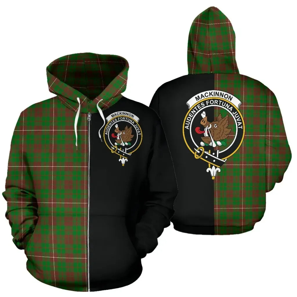 Printivon Custom Your Text Mackinnon Hunting Modern Tartan Hoodie Half Of Me