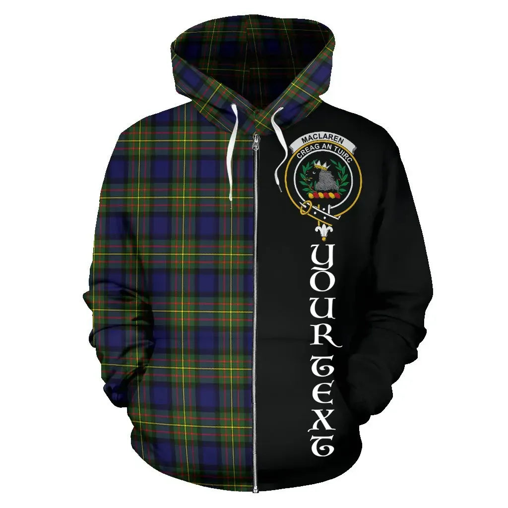 Printivon Custom Your Text Maclaren Modern Tartan Hoodie Half Of Me