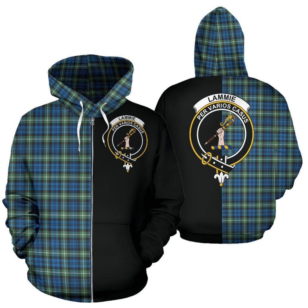 Printivon Custom Your Text Lamont Ancient Tartan Hoodie Half Of Me