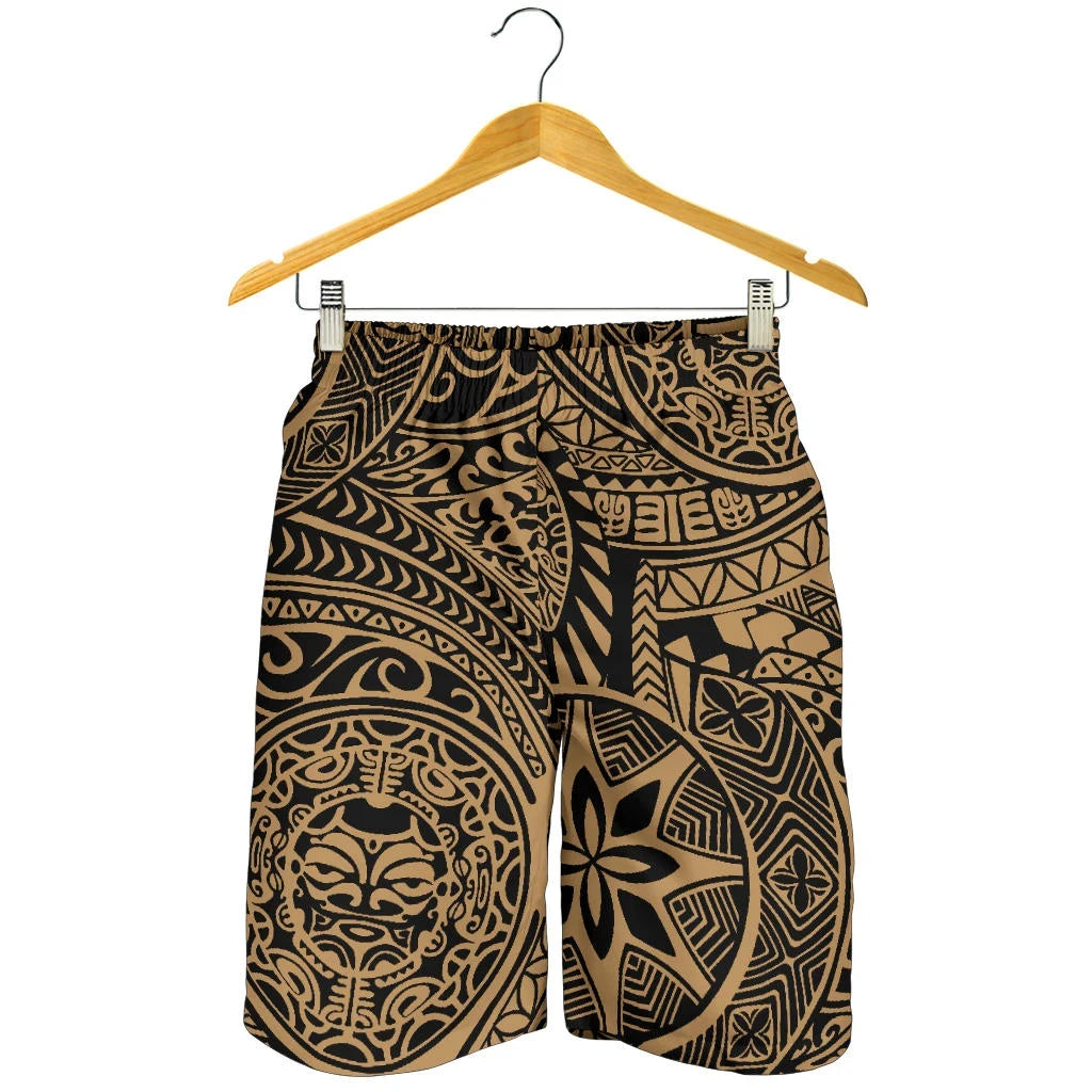 Hawaii Shorts Tribal Tiki Sun God All Over Print Men's Shorts