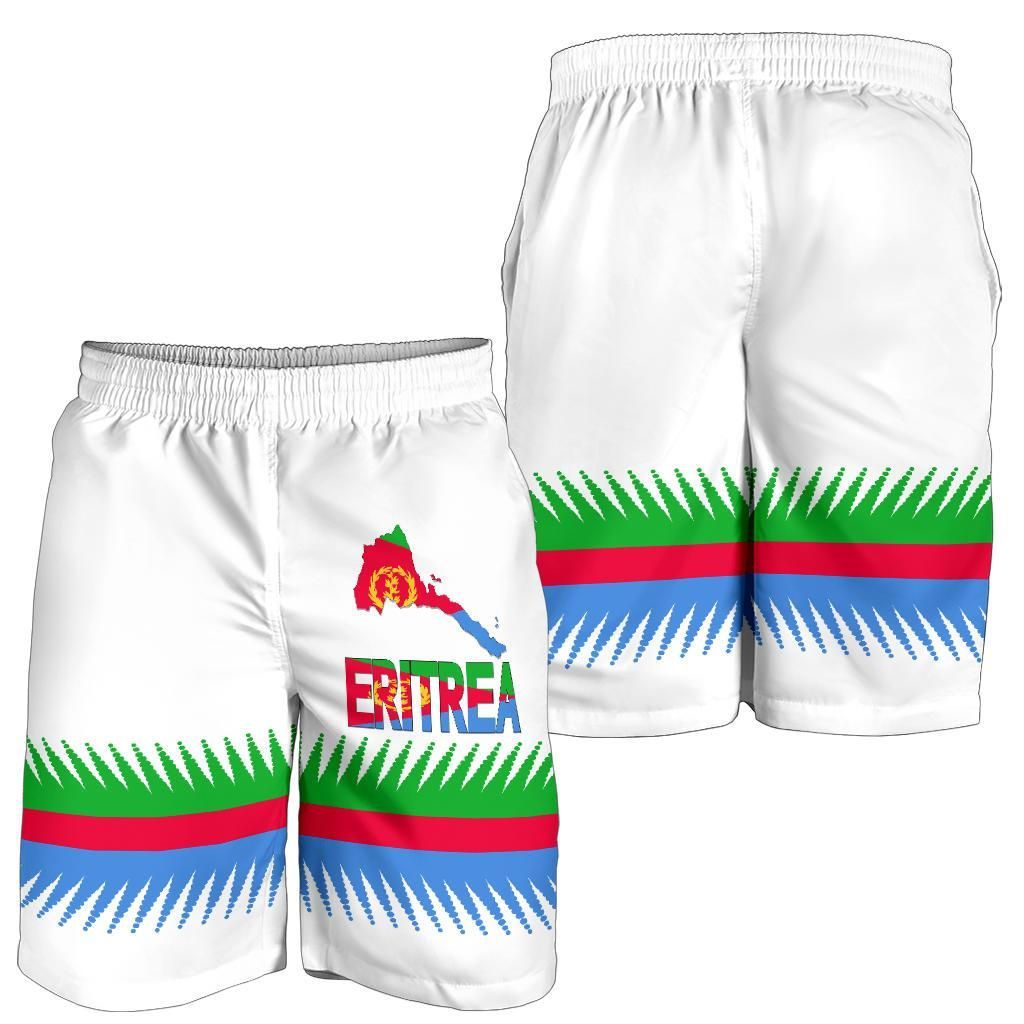 Eritrea United Flag White Men's Shorts