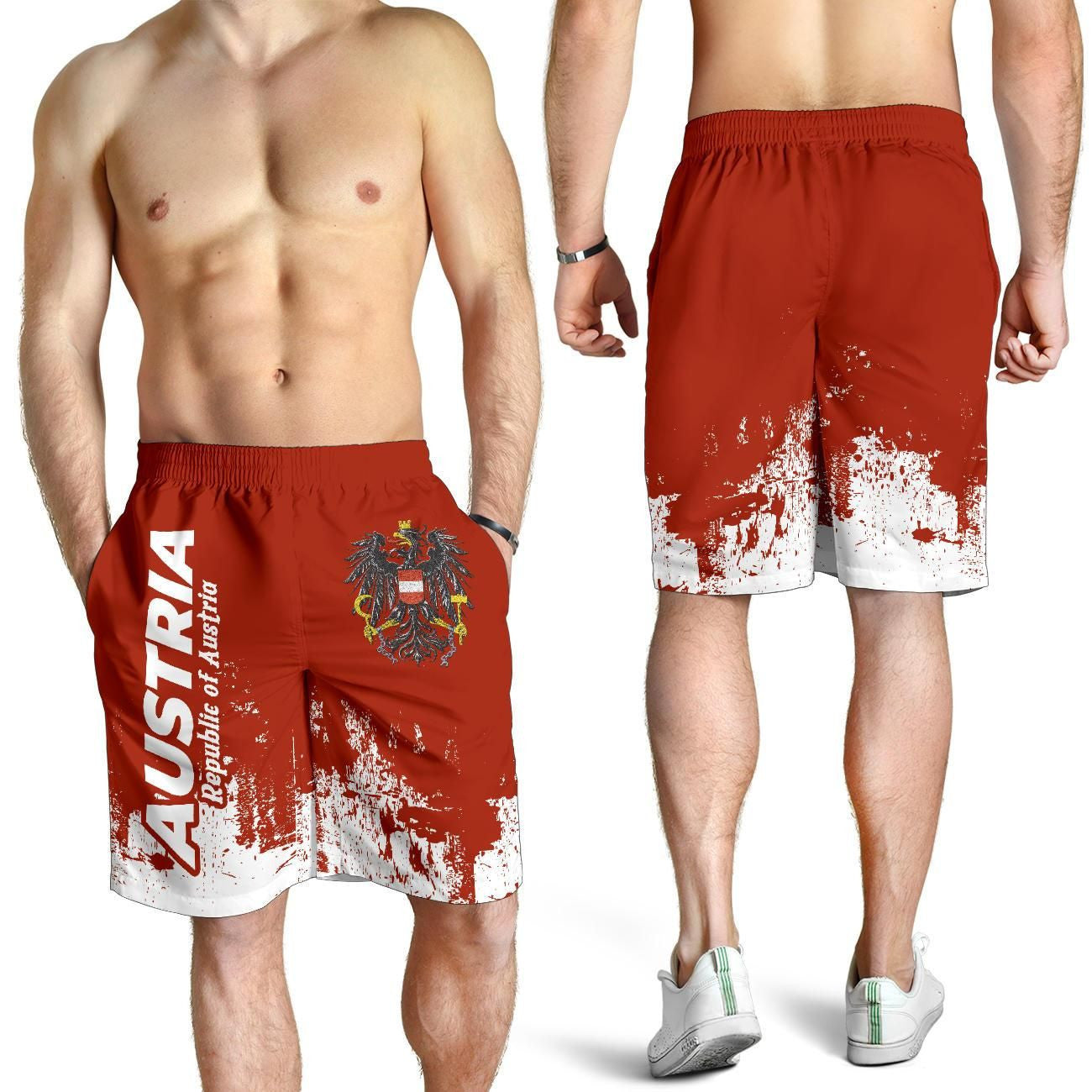 Austria Men's Shorts Smudge Style