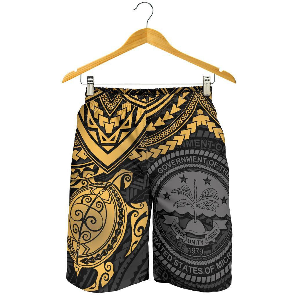 Federated States Of Micronesia Men's Shorts Golden Turtle
