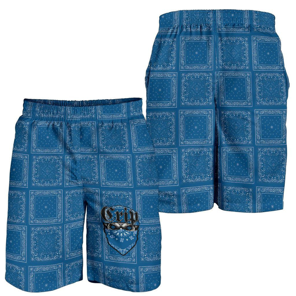 Crips Gang Men's Shorts Special Skull