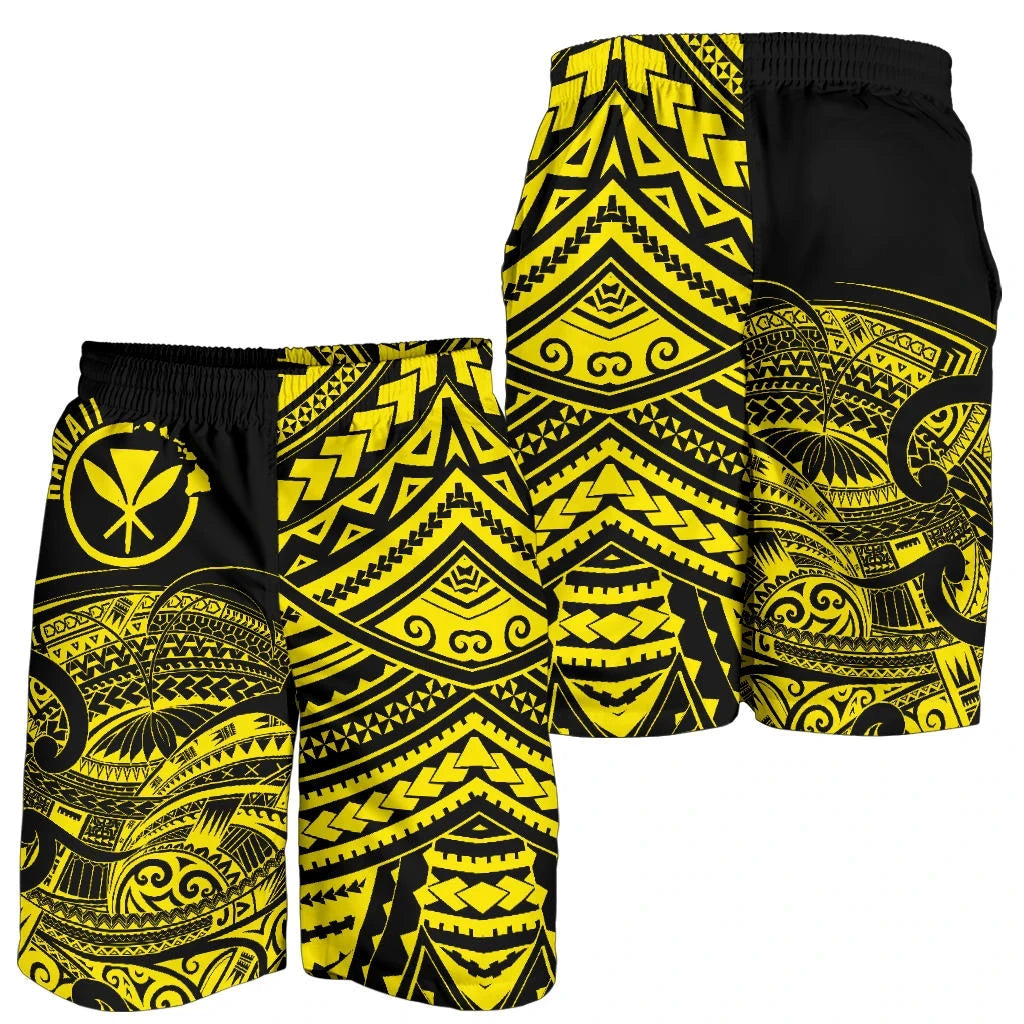 Hawaii Shorts Tribal Kanaka Maoli All Over Print Men's Shorts