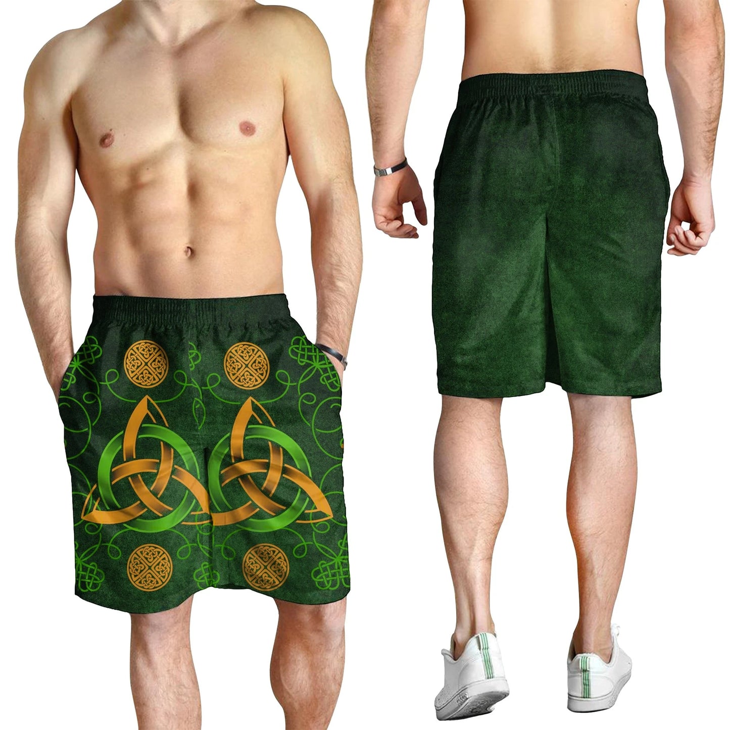Celtic Men's Short Celtic Triquetra Knot