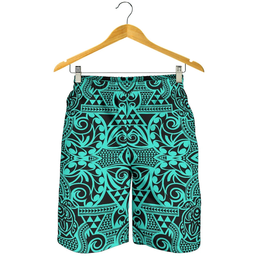 Hawaii Shorts Tribal Turtle All Over Print Men's Shorts