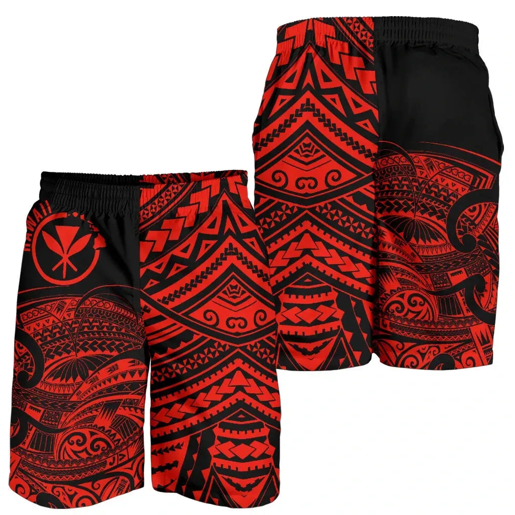 Hawaii Shorts Tribal Kanaka Maoli All Over Print Men's Shorts