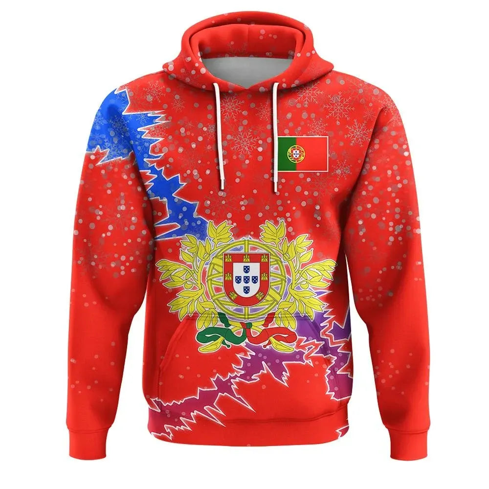 Portugal Christmas Coat Of Arms Hoodie X Styl