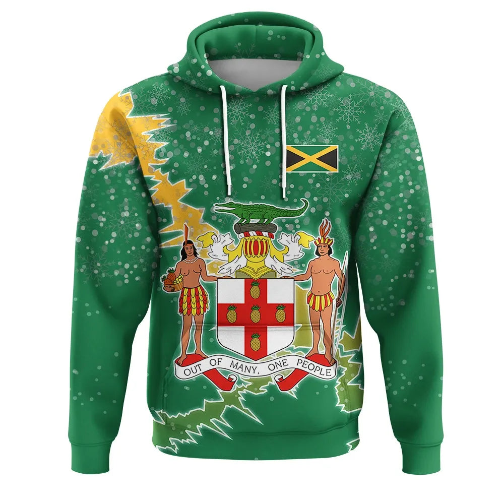 Jamaica Christmas Coat Of Arms Hoodie X Styl