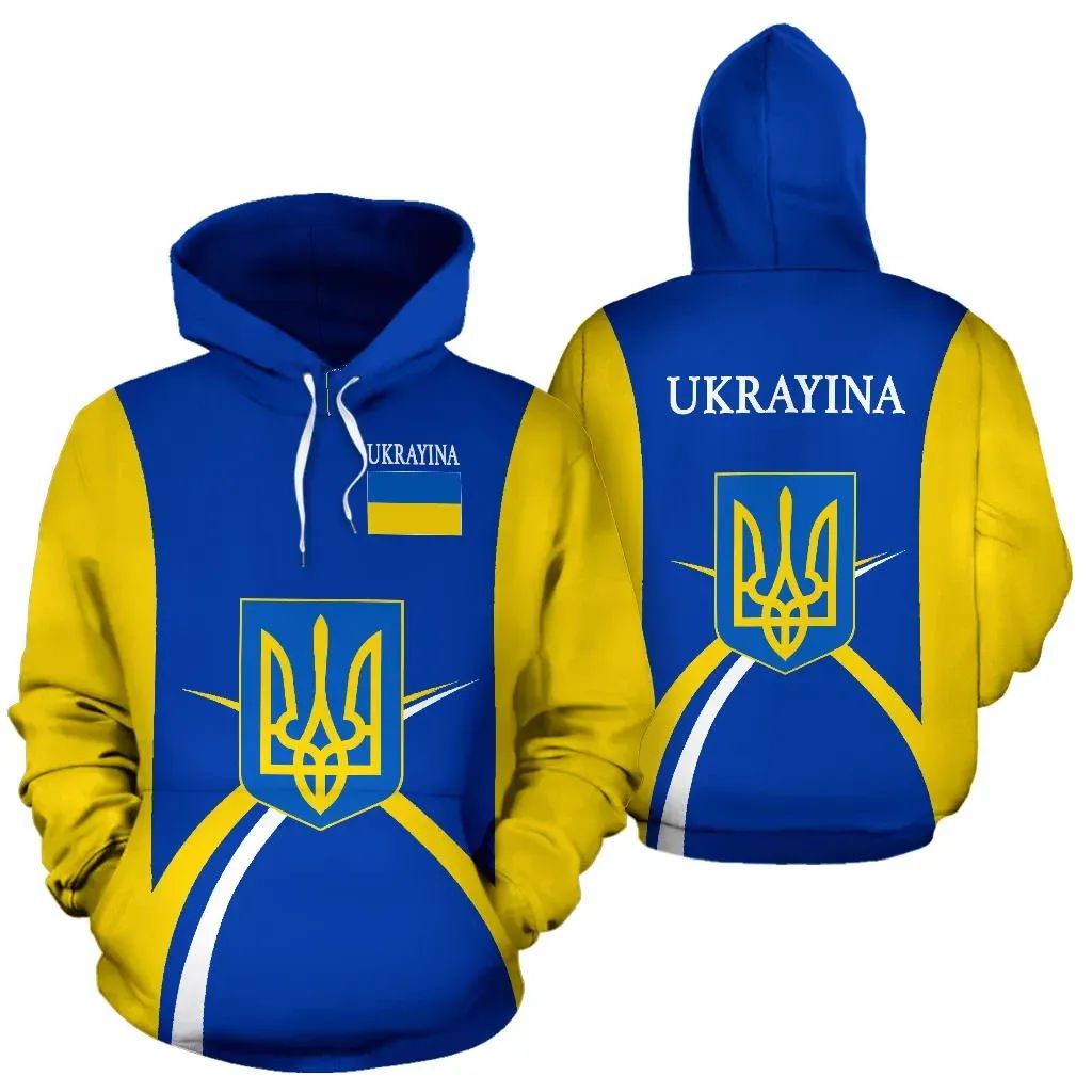 Ukrayina Ukraine Hoodie Coat Of Arms Sports Style