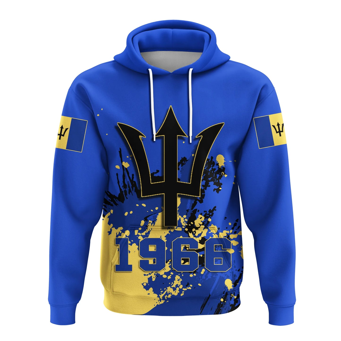 Barbados Coat Of Arms Hoodie Spaint Style