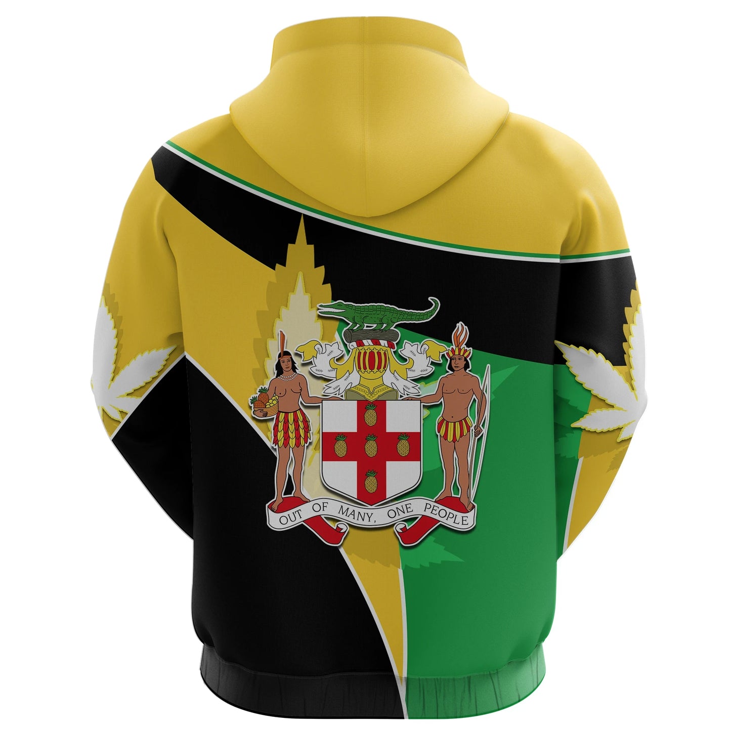 Jamaica Lion Hoodie Flag Version 2