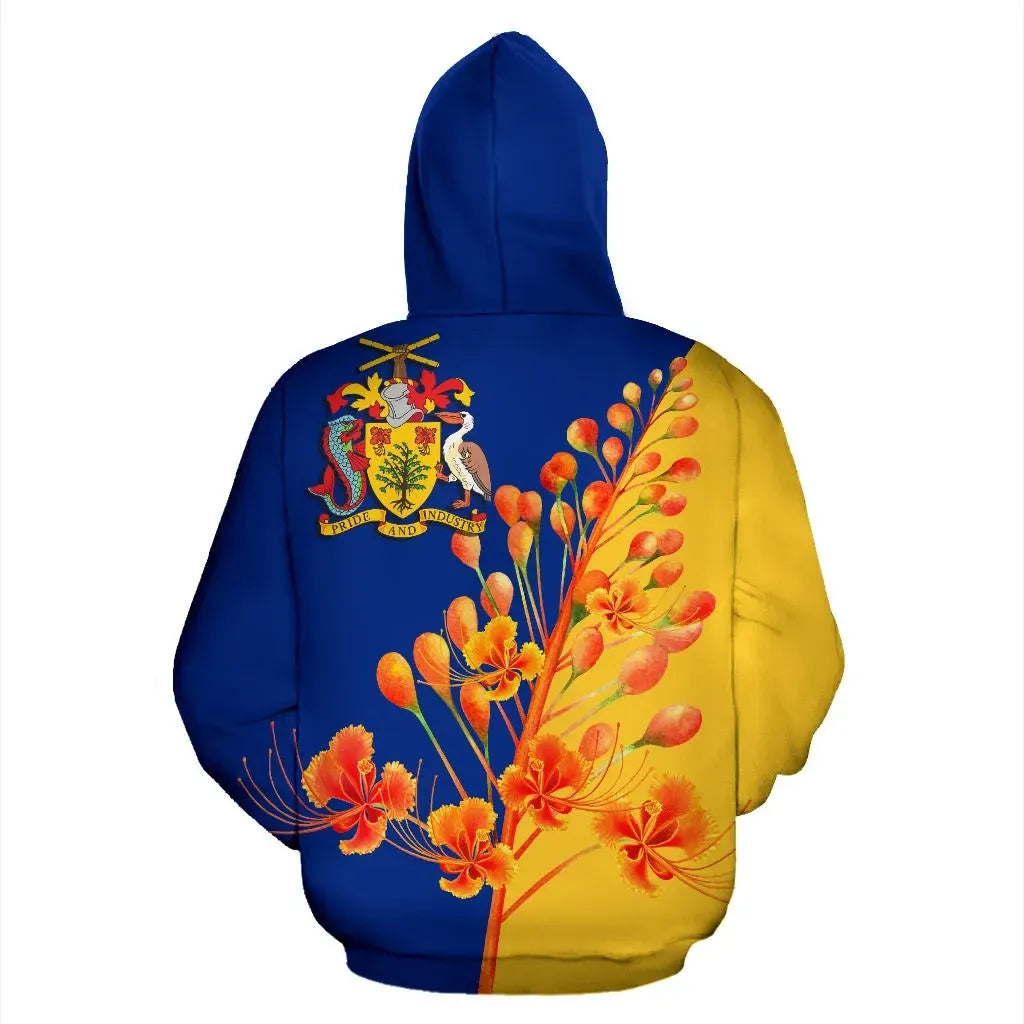 Pride Of Barbados Flowers Hoodie