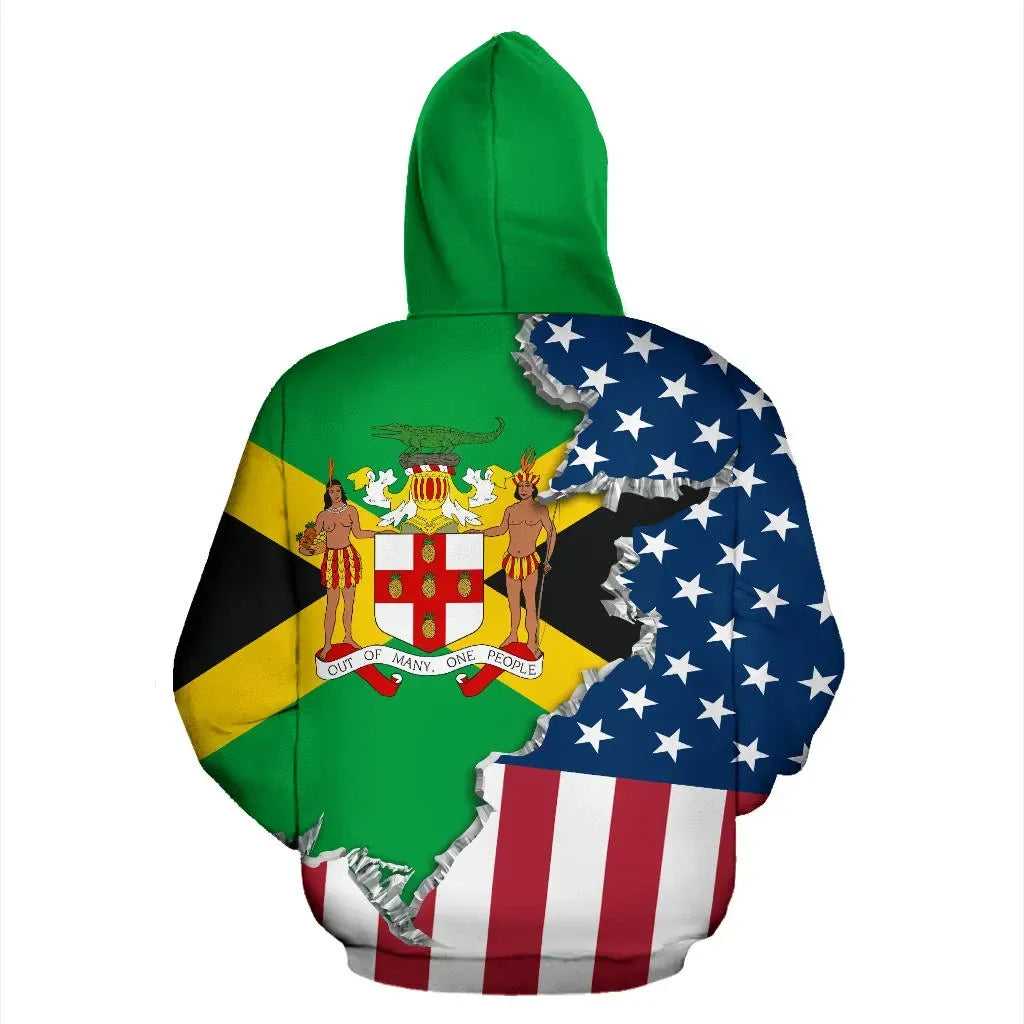 One Heart 2 Homes Usa Jamaica Hoodie