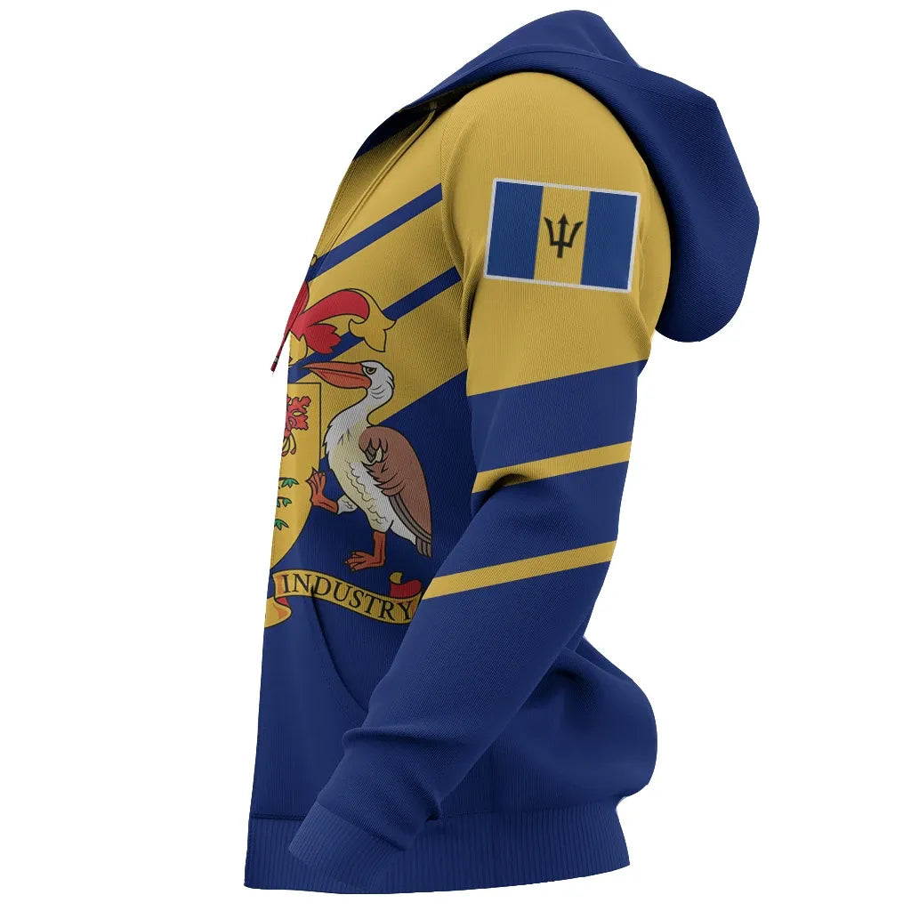Barbados Sport Hoodie Line Style