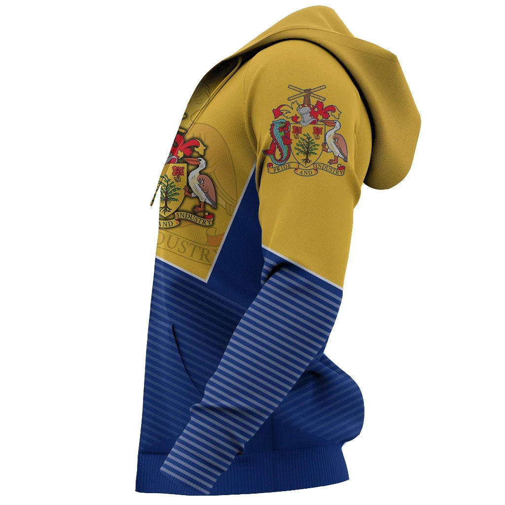Barbados Zip Up Hoodie Stroke Style