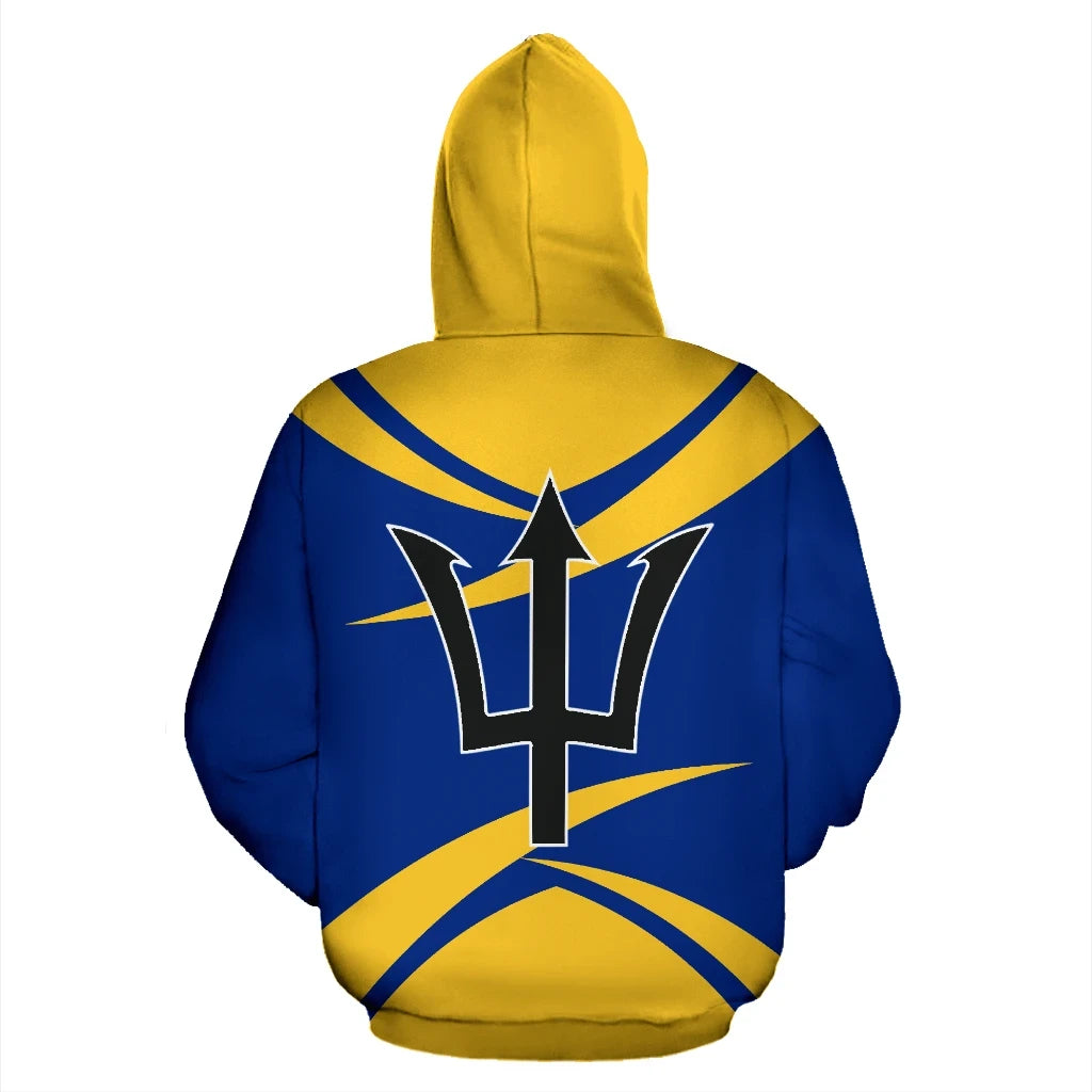 Barbados All Over Zip Up Hoodie Thorny Style