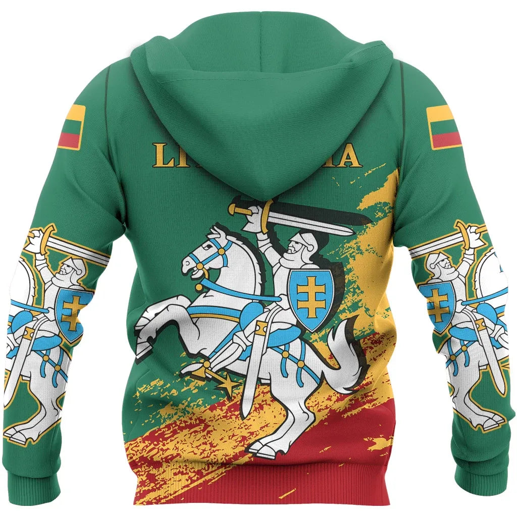 (Lietuva) Lithuania Special Zipper Hoodie