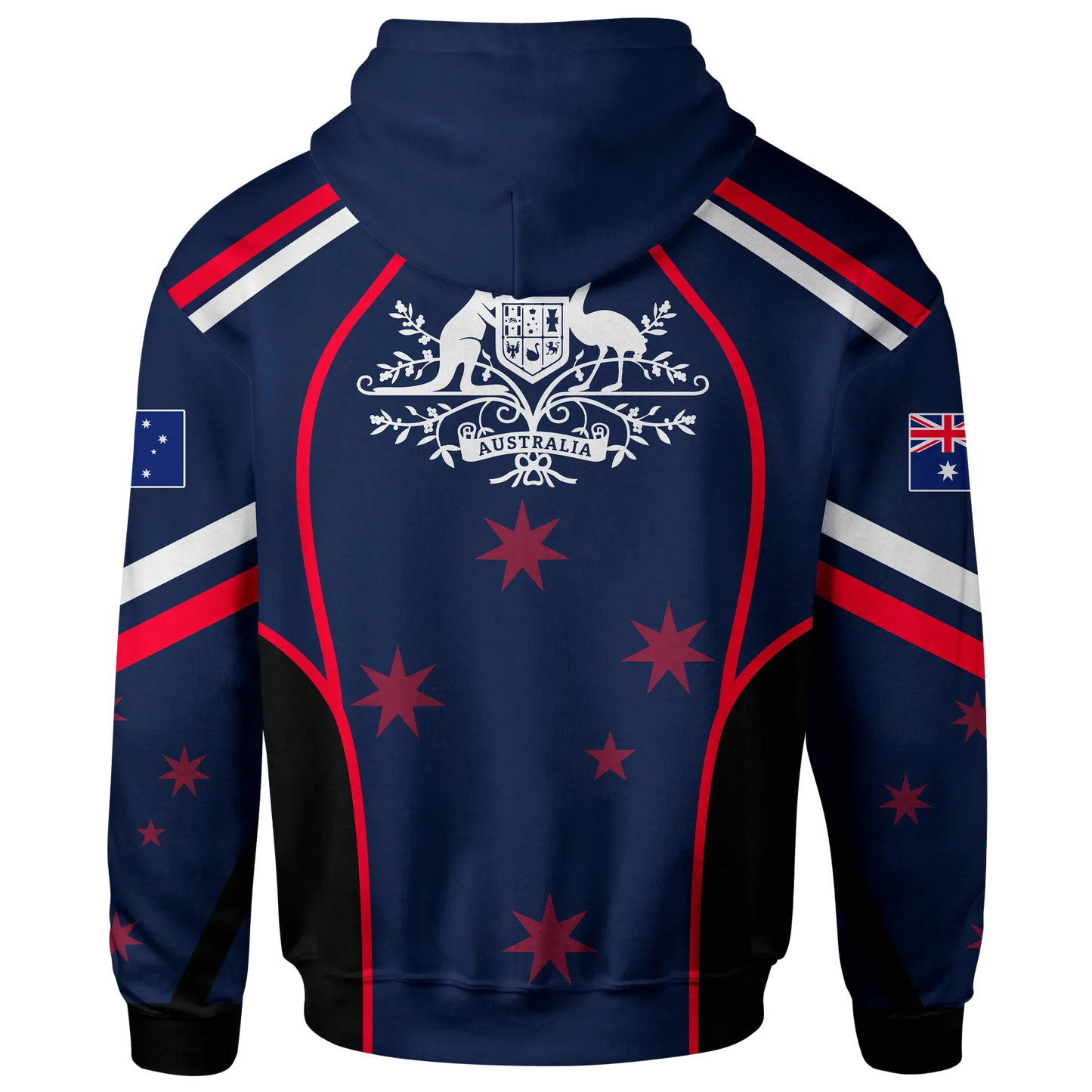 Australia Zip Up Hoodie Australian Coat Of Arms Hoodie Unisex