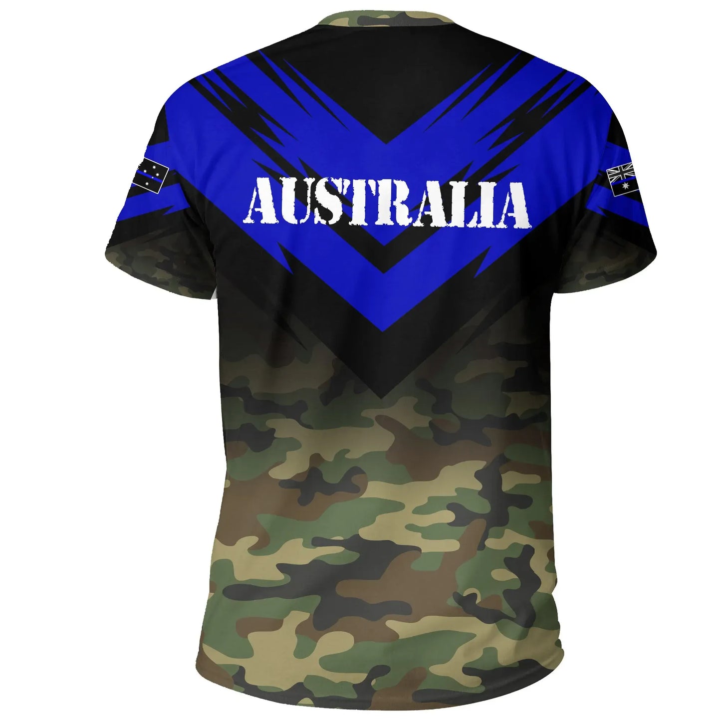 Australia Flag T Shirt Based Version Of The Thin Blue Line Symbol