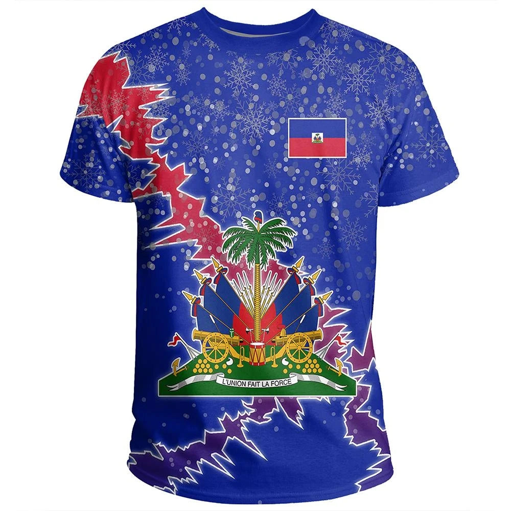 Haiti Christmas Coat Of Arms T Shirt X Style